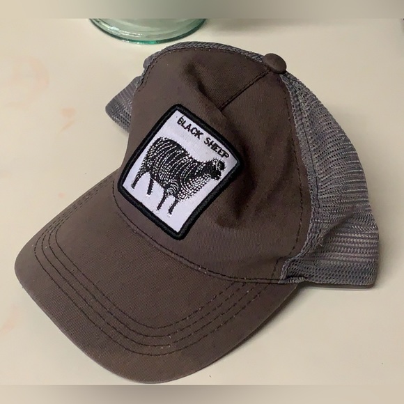 Unisex Adult One Size NOT GOORIN BROS Animal Farm Black Sheep Trucker Cap Hat - Picture 9 of 16